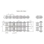 B-sarjan lyhyen jakovälin tarkkuusrullaketjut