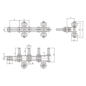 ruiskutuslaitteiden kuljetinketju