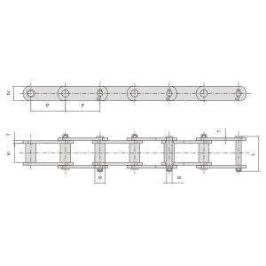 teknisen teräksen holkkiketju