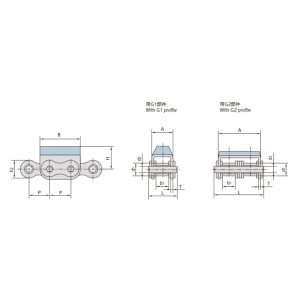 kumikiinnitteinen levyketju