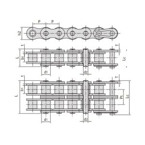 itsestään voiteleva lyhytjaksoinen rullaketju