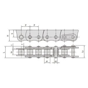 ruostumattomasta teräksestä valmistetut sivuttaisvaikutusta estävät ketjut ikkunoiden työntämiseen