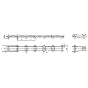 S-tyyppinen teräksinen maatalousketju