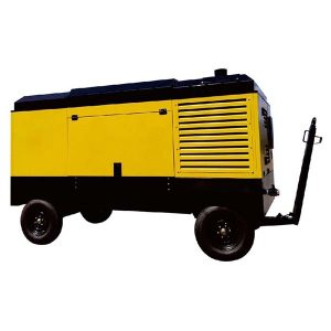 hinattava dieselkäyttöinen ruuvikompressori